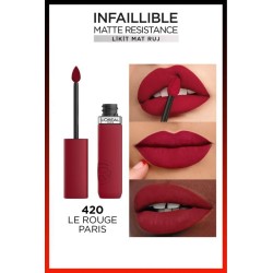 Loreal Paris Infaillible Matte Resistance Likit Mat Ruj - 420 Le Rouge Paris