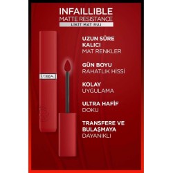 Loreal Paris Infaillible Matte Resistance Likit Mat Ruj - 420 Le Rouge Paris