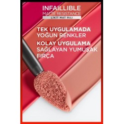 Loreal Paris Infaillible Matte Resistance Likit Mat Ruj - 420 Le Rouge Paris