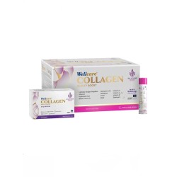 Outlet - Wellcare Collagen Beauty Boost Plus - Karpuz & Nane Aromalı - 10.000 mg Likit Form 40mlx30Shot & 30 Kapsül