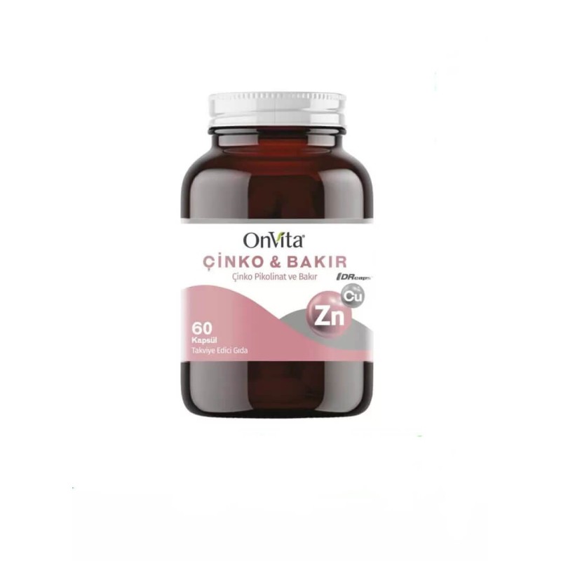 OnVita Çinko ve Bakır 60 Kapsül