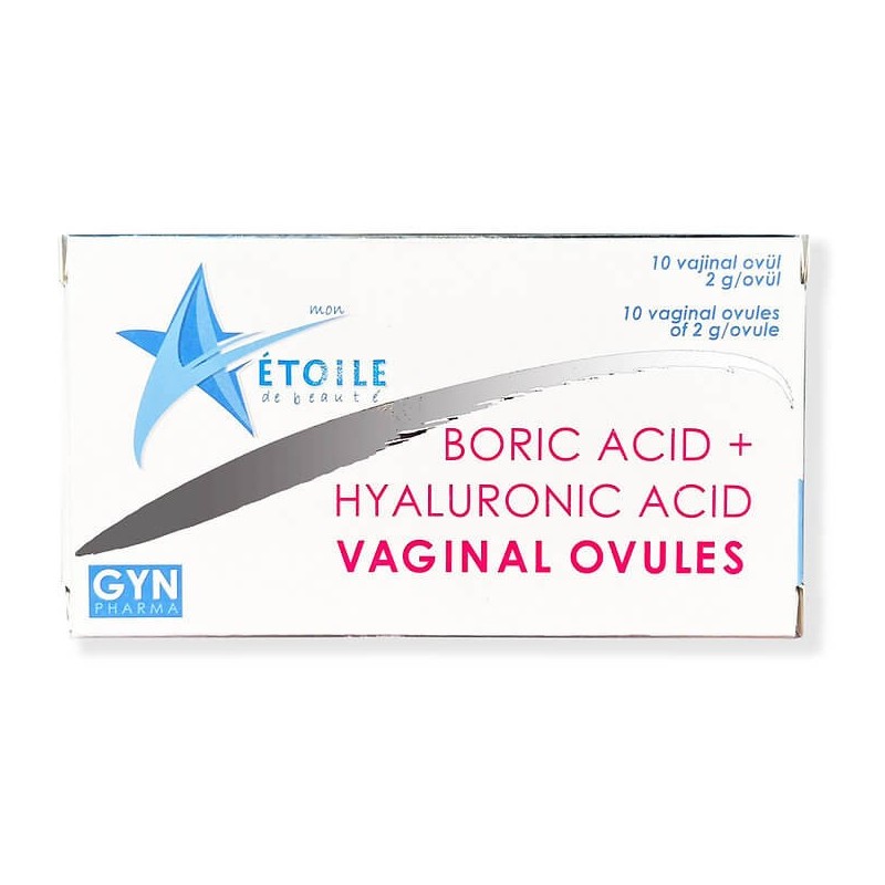 Etoile Boric Acid + Hyaluronic Asid Vaginal Ovules 10x2gr