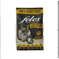 Feles Cat Litter Topaklanan İnce Taneli  Kedi Kumu 10L.