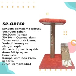 Oturaklı Kedi Tırmalama 50 cm