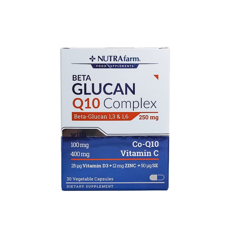 Dermoskin NutraFarm Beta Glukan Q10 Complex 250mg 30 Kapsül