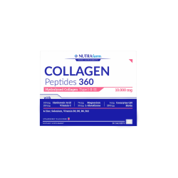 Dermoskin NutraFarm Collagen Peptides 360 Tip 1-2-3 Çilek Aromalı 30 saşe