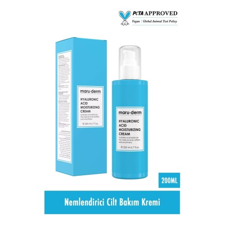 Maruderm Hyalüronik Asit Nemlendirici Yüz Ve Vücut Cilt Bakım Kremi 200 Ml
