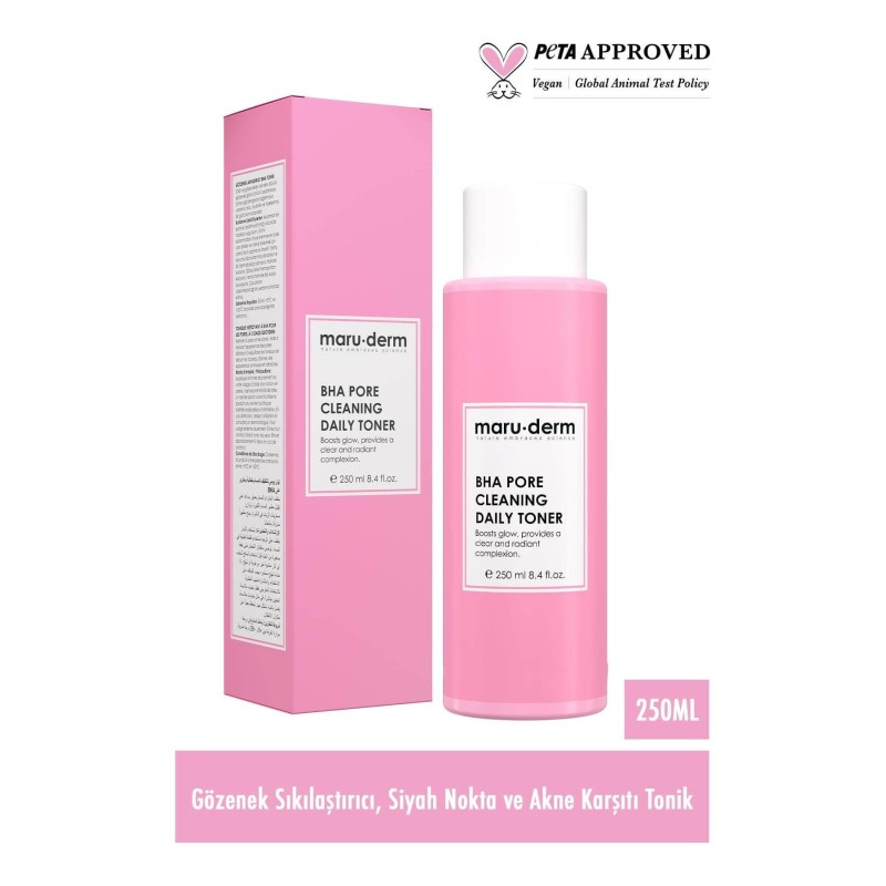 Maruderm Bha Tonik Gözenek Sıkılaştırıcı, Siyah Nokta Karşıtı 250 ml
