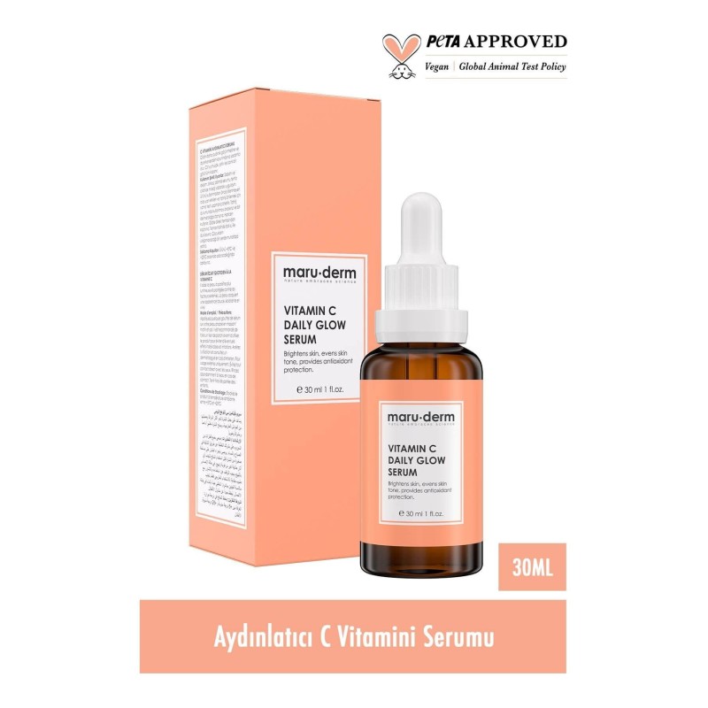 Maruderm C Vitamini Ve Peptid Aydınlatıcı Cilt Bakım Serumu 30 Ml