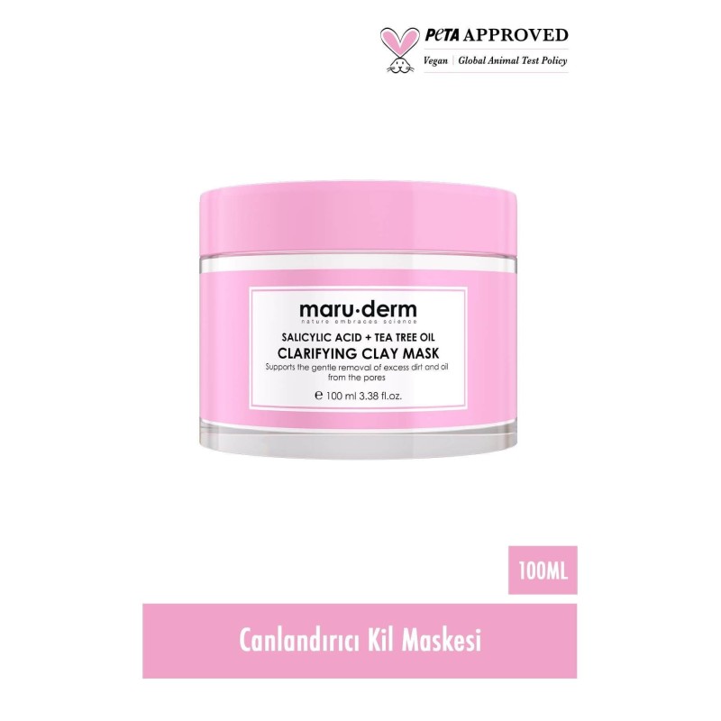 Maruderm Salisilik Asit + Çay Ağacı Yağı Kil Maskesi 100 ML
