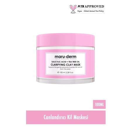 Maruderm Salisilik Asit + Çay Ağacı Yağı Kil Maskesi 100 ML