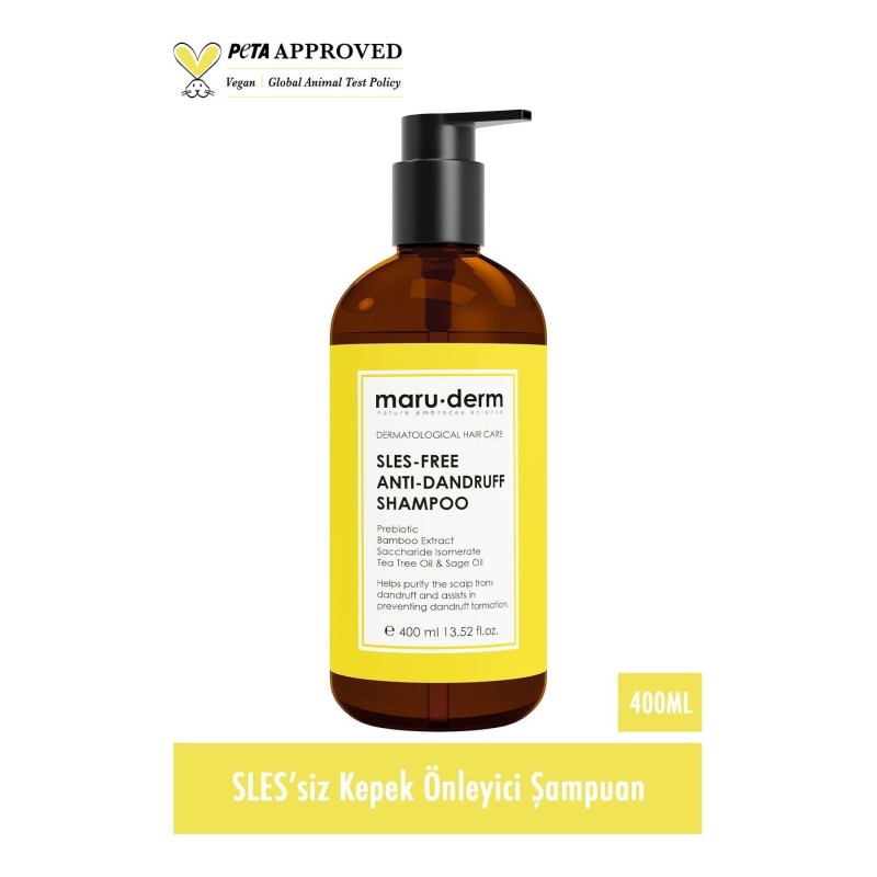 Maruderm Kepeğe Karşı Etkili Sülfatsız Şampuan 400 ml Normal/Yağlı Saçlar