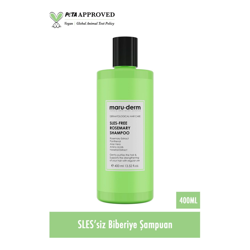 Maruderm SLES-Free Rosemary Shampoo 400 ML