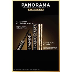 Loreal Paris Panorama Hacim Veren Maskara All Night Black - Siyah