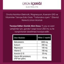 OnVita Nutrition Electrolyte 30 Saşe