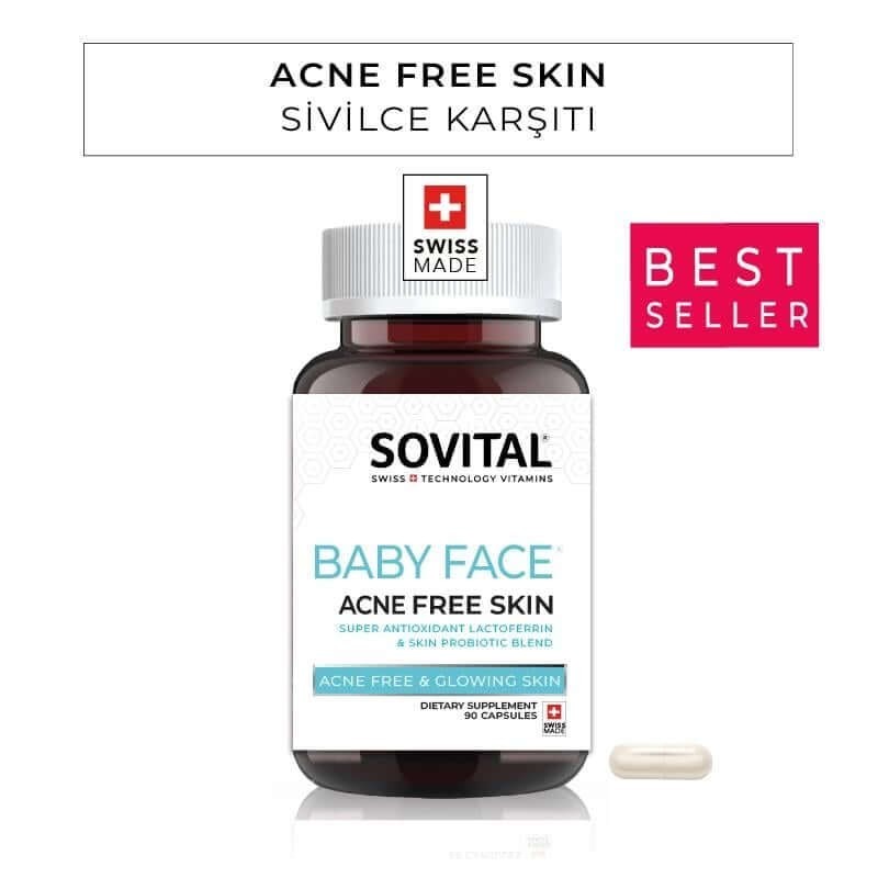 Sovital Baby Face - Akne Sivilce Karşıtı - 90 Kapsül