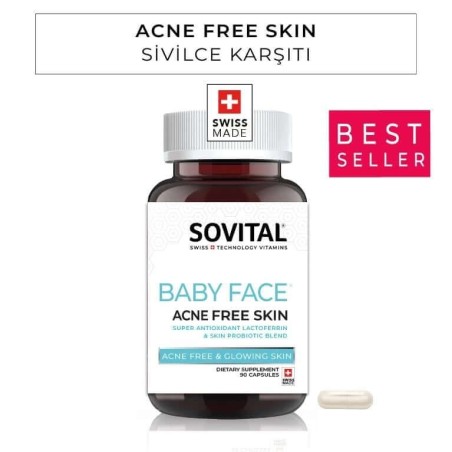 Sovital Baby Face - Akne Sivilce Karşıtı - 90 Kapsül
