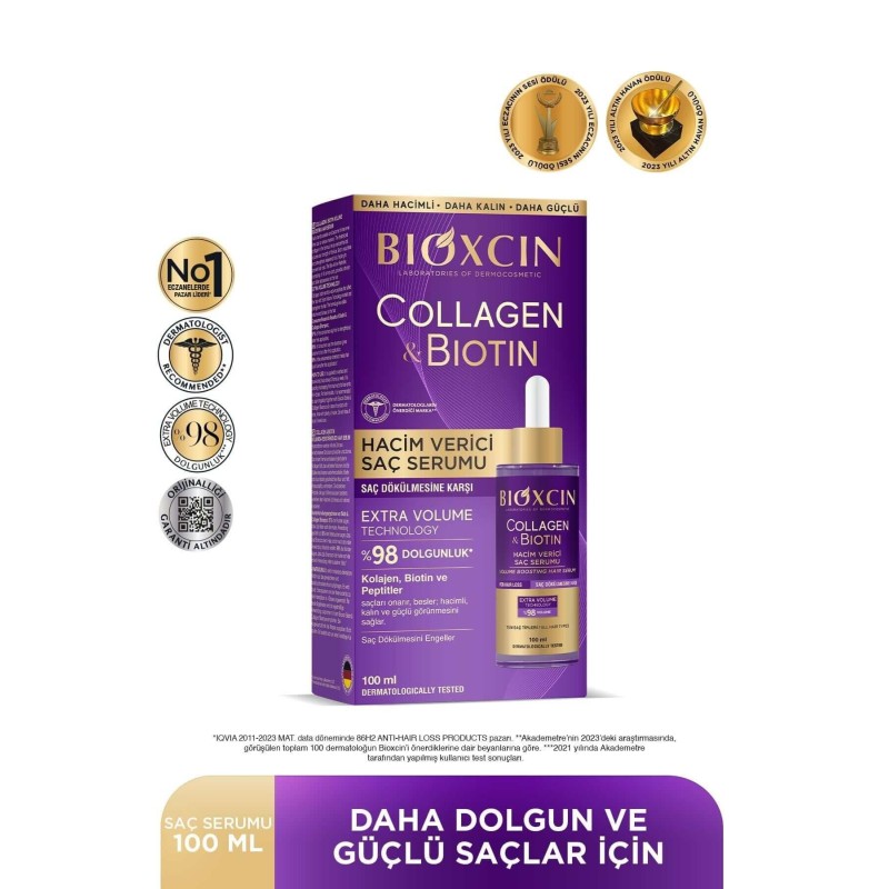 Bioxcin Collagen & Biotin Hacim Veren Saç Serumu 100ml