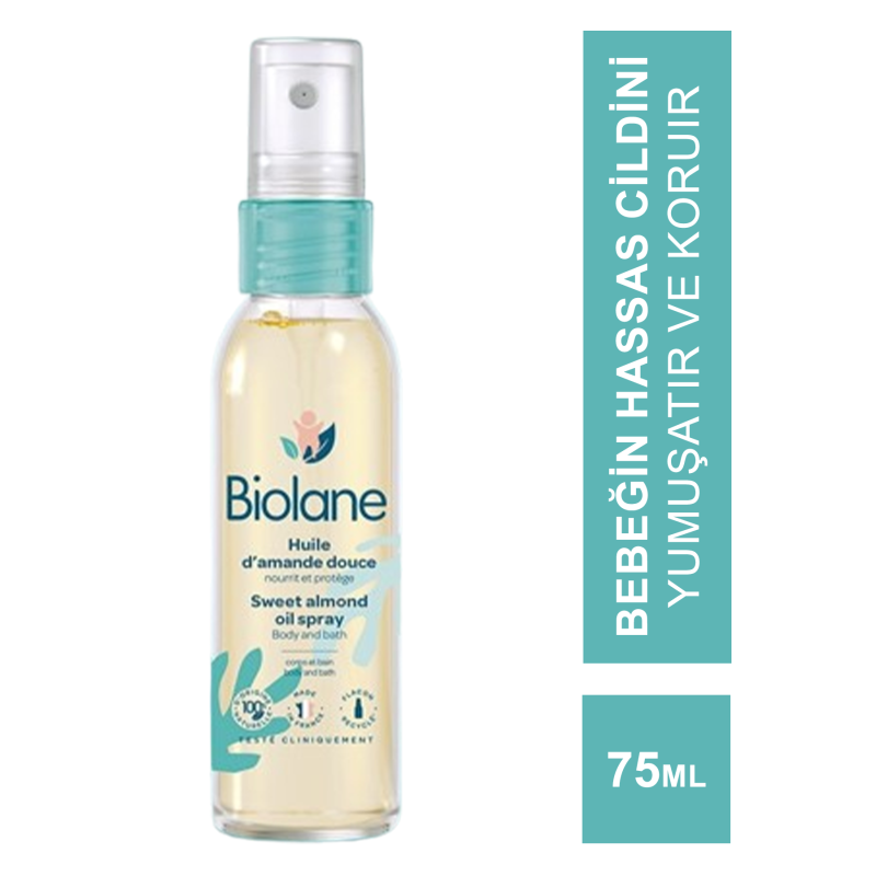 Outlet - Biolane Sweet Almond Oil - Tatlı Badem Yağı - 75 ml