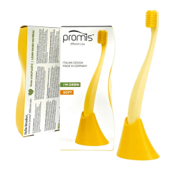 Promis Biplastic Single Diş Fırçası 6750 - Soft - Yellow - Tutucu Hediyeli