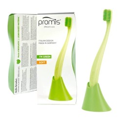 Promis Biplastic Single Diş Fırçası 6750 - Soft - Green - Tutucu Hediyeli