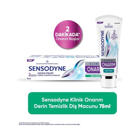 Sensodyne Klinik Onarım Derin Temizlik Diş Macunu 75ml
