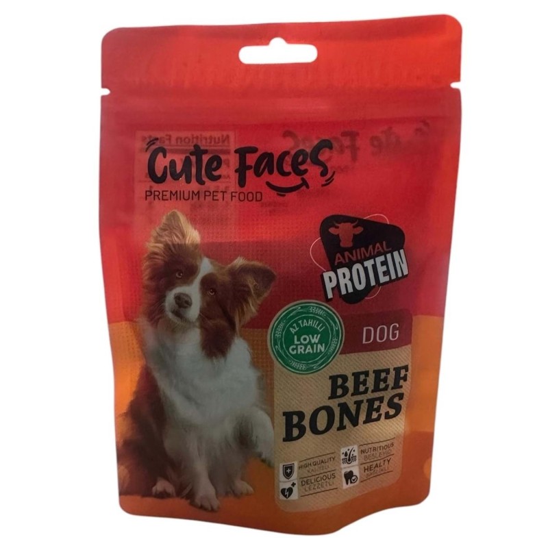 Cute Faces Dog Beef Bones 80 Gr Cute Faces Dog Beef Bones 80 Gr