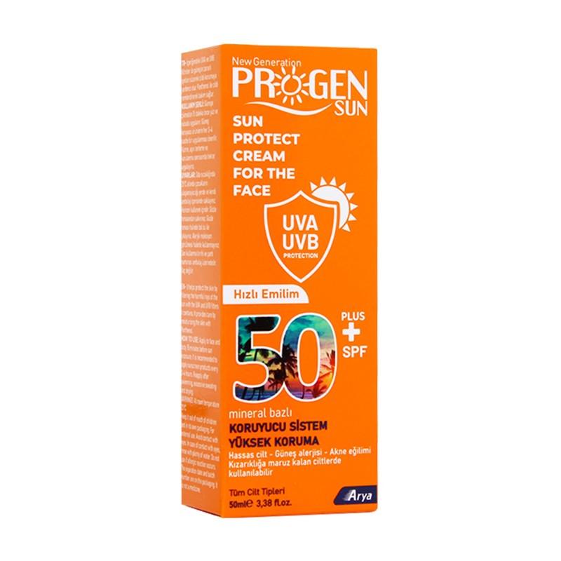Progen Spf50+ Güneş Koruyucu Yüz Kremi 50ml