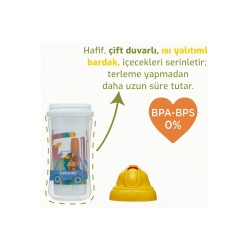 Bebedor Isı Yalıtımlı Pipetli Alıştırma Bardağı 12+Ay 270ml - 7506-