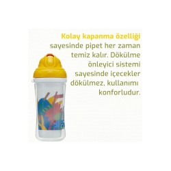 Bebedor Isı Yalıtımlı Pipetli Alıştırma Bardağı 12+Ay 270ml - 7506-