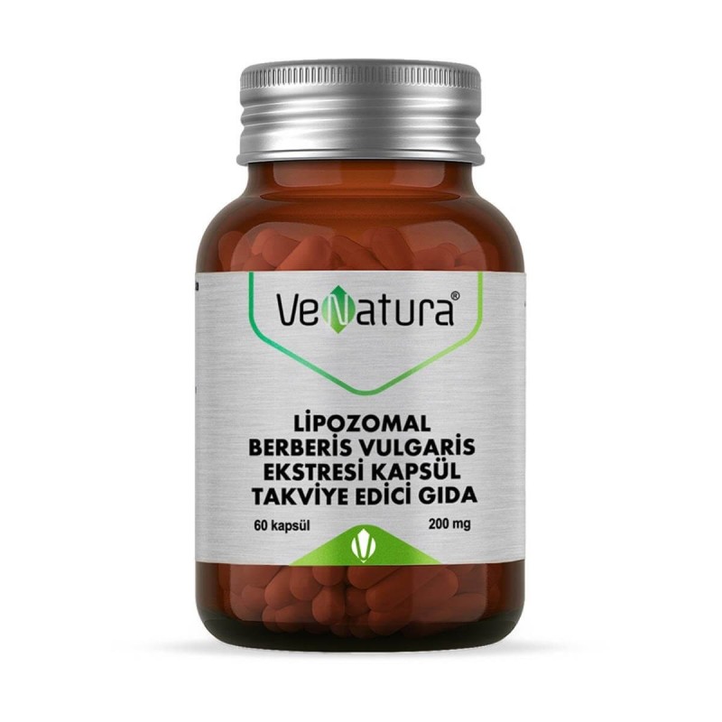 Venatura Lipozomal Berberis Vulgaris Ekstresi 200mg 60 Kapsül Venatura Lipozomal Berberis Vulgaris Ekstresi 200mg 60 Kapsül