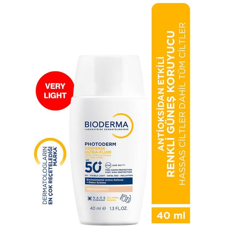 Bioderma Photoderm XDefense Ultra-Fluid SPF50+ 40 ml - Very Light