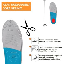 Ortosole Topuk Dikeni Tabanlık 36-40
