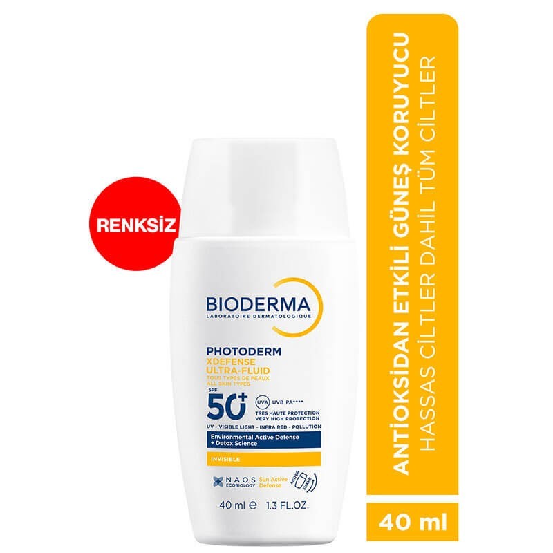 Bioderma Photoderm XDefense Ultra-Fluid SPF50+ 40 ml - Renksiz Bioderma Photoderm XDefense Ultra-Fluid SPF50+ 40 ml - Renksiz