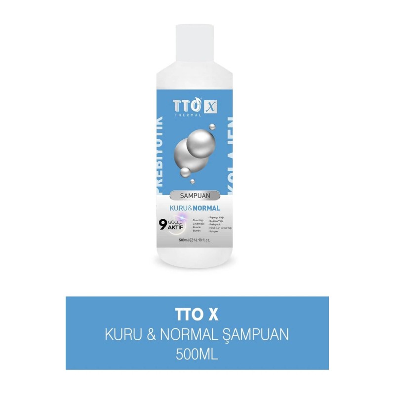 TTO X Kolajen ve Prebiyotik Kuru & Normal Saçlar Şampuan 500ml