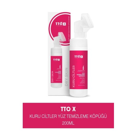 TTO X Kuru Ciltlere Özel Aplikatörlü Yüz Temizleme Köpüğü 200ml
