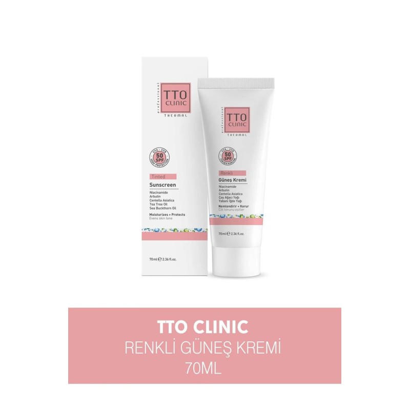 TTO Spf50 Renkli Güneş Koruyucu Krem 70ml