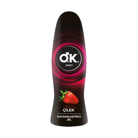 Okey Çilek Aromalı Kayganlaştırıcı Jel 50 ml