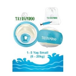 Taybamboo Classıcs Yuvarlak Üç Hava Odalı Yüzme Yardımcısı Kolluk - Mavi - Small (1-5 Yaş 6-19kg)