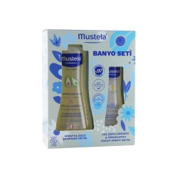 Mustela Banyo Seti  ( Papatya Özlü Şampuan 500ml + Saç Şekillendirici Sprey 200 ml )