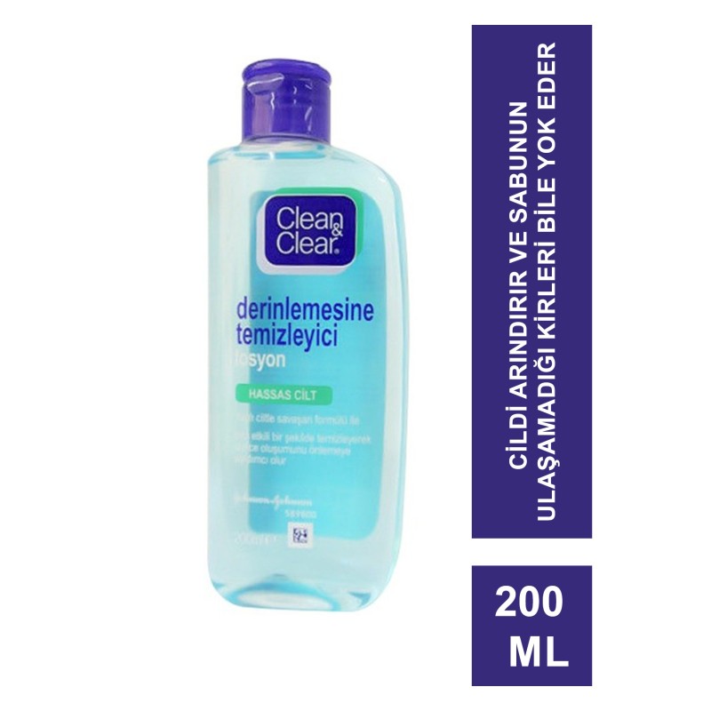 Clean & Clear Derinlemesine Temizleyici Losyon 200 ml Clean & Clear Derinlemesine Temizleyici Losyon 200 ml