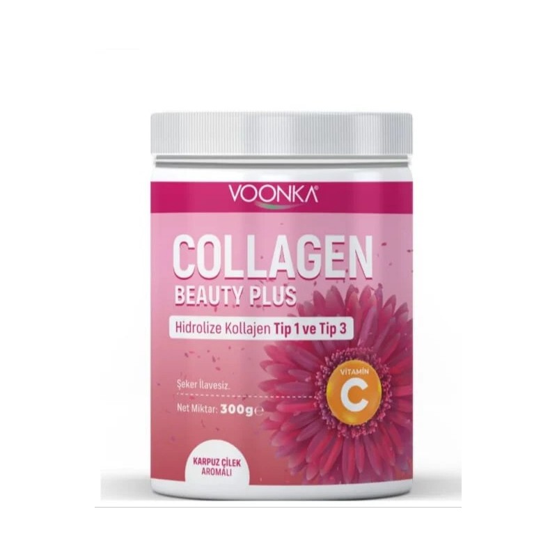 Voonka Collagen Beauty Plus - Karpuz Çilek Aromalı - 300gr