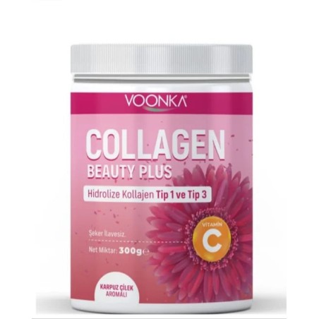 Voonka Collagen Beauty Plus - Karpuz Çilek Aromalı - 300gr