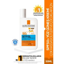 La Roche Posay Anthelios Dermo Pediatric Invisible Fluid SPF50+ Çok Hassas Ciltler Ve Çocuklar İçin Yüz Güneş Kremi 50 ml