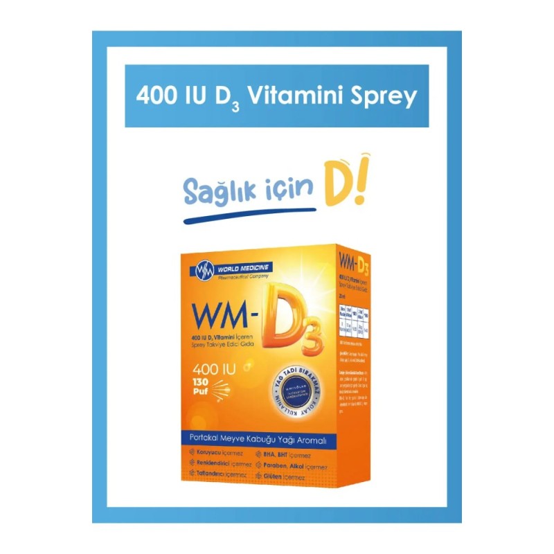 WM-D3 Vitamin D3 400IU Sprey 20 ml