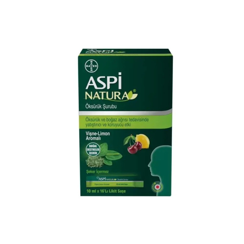 Outlet - Aspi Natura 10mlX16 Likit Saşe - Vişne-Limon Aromalı