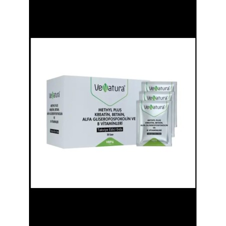 Outlet - Venatura Methyl Plus Kreatin-Betain-Alfa Gliserofosfokolin ve B Vitaminleri 30 Saşe