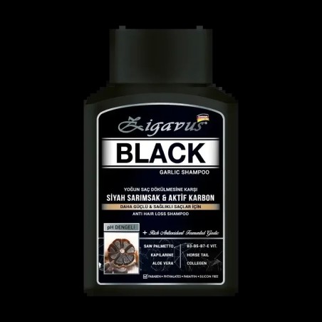 Zigavus Siyah Sarımsak ve Aktif Karbon Şampuan 300 ml