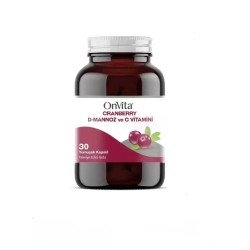 Outlet - OnVita Cranberry D-Mannoz ve C Vitamini 30 Kapsül