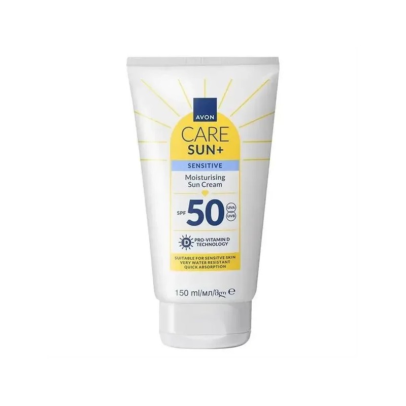 Avon Care Sun+ Hassas Ciltler İçin Nemlendirici Güneş Kremi Spf50 150ml